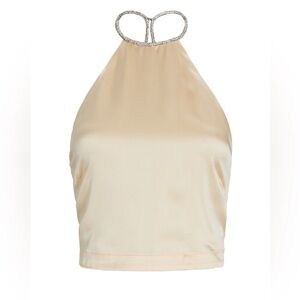 Backgrounde NYC Silk Halter Blouse - Size Petite